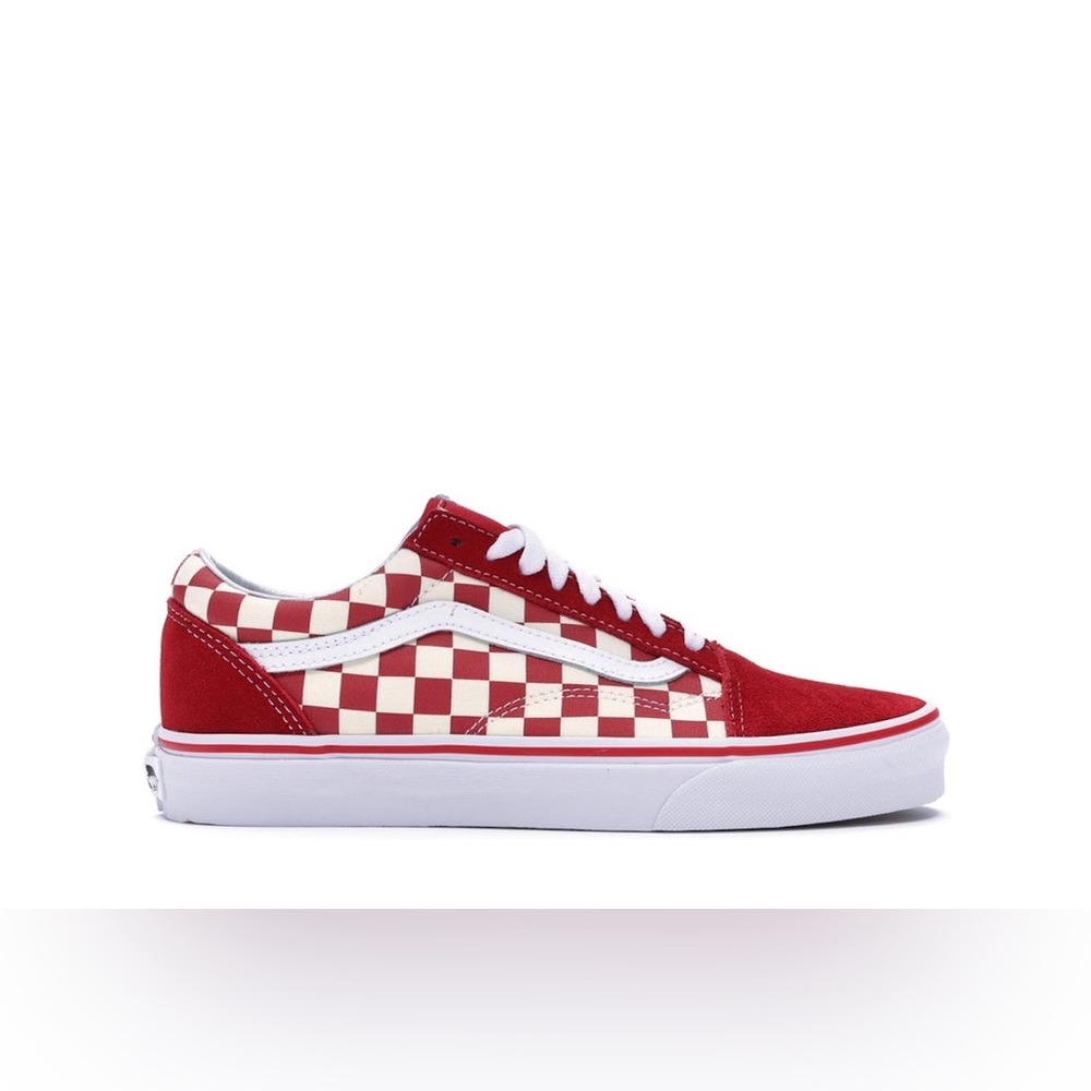 Vans Old Skool Red Checkerboard Sneakers